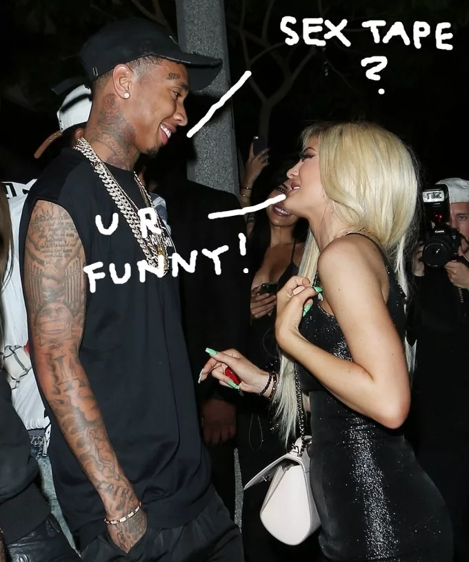 Kylie and Tyga Flirting!