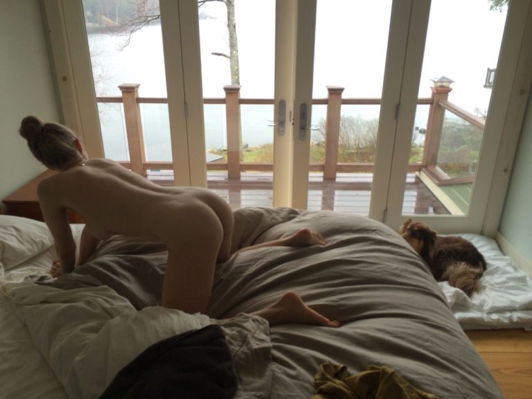 Amanda Seyfried nude in bed on all fours