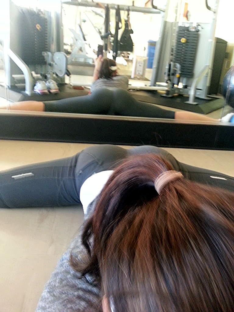 Karen McDougal yoga ass