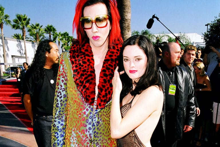 Rose McGowan and Marilyn Manson