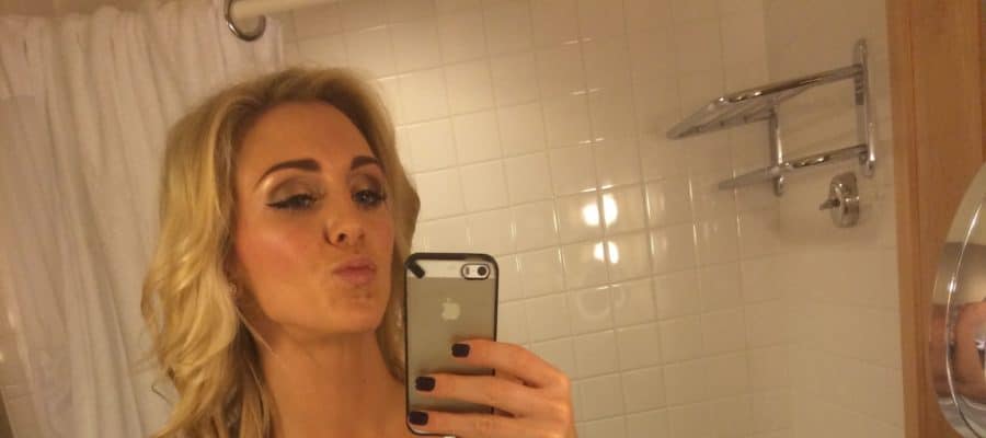 Charlotte Flair posing