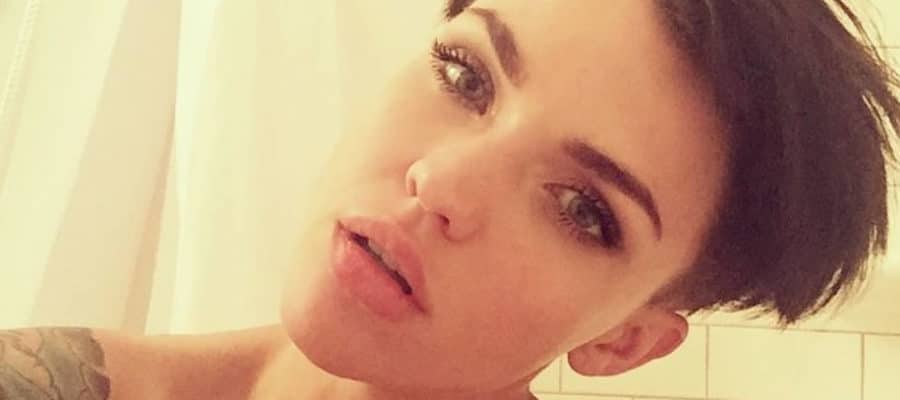Ruby Rose topless selfie pic